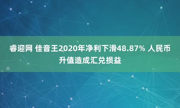 睿迎网 佳音王2020年净利下滑48.87% 人民币升值造成汇兑损益