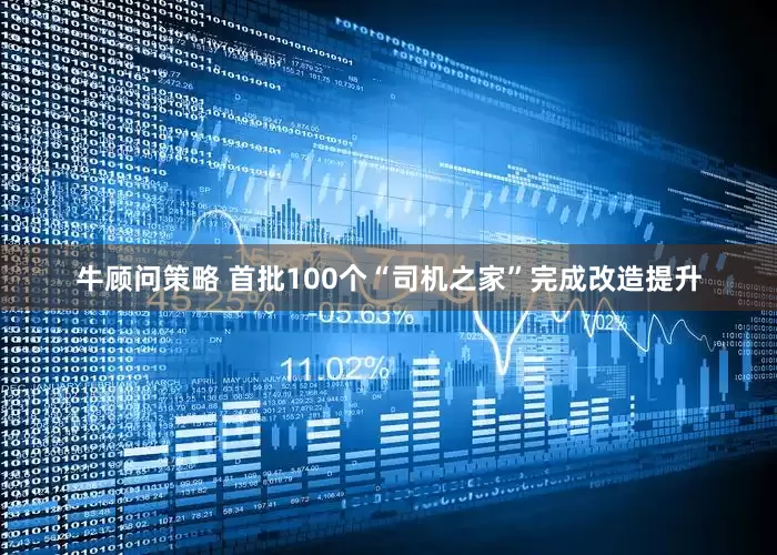 牛顾问策略 首批100个“司机之家”完成改造提升