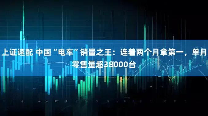 上证速配 中国“电车”销量之王：连着两个月拿第一，单月零售量超38000台